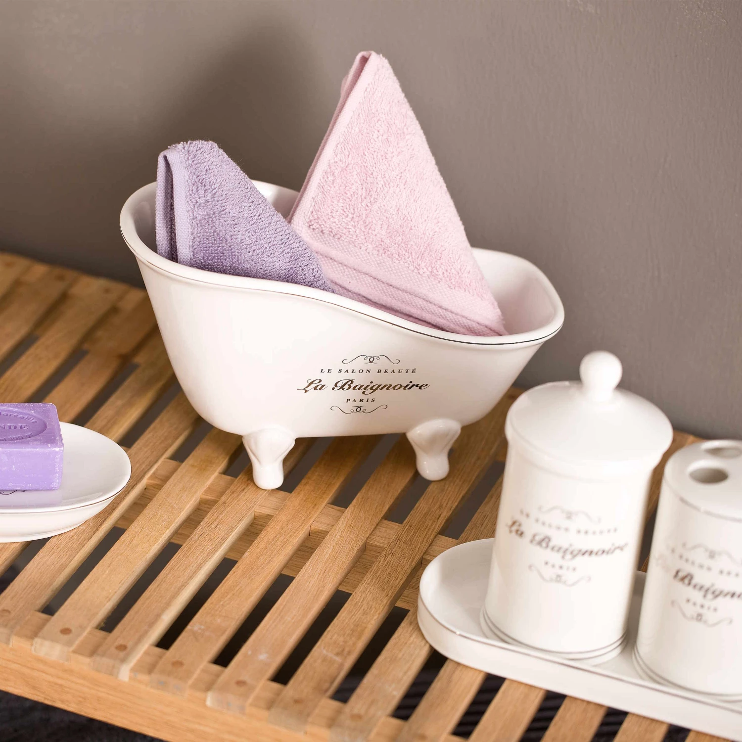 SALON BEAUTÉ Utensilienbehälter Badewanne 5 SALON BEAUTÉ Utensilienbehälter Badewanne – Bild 3