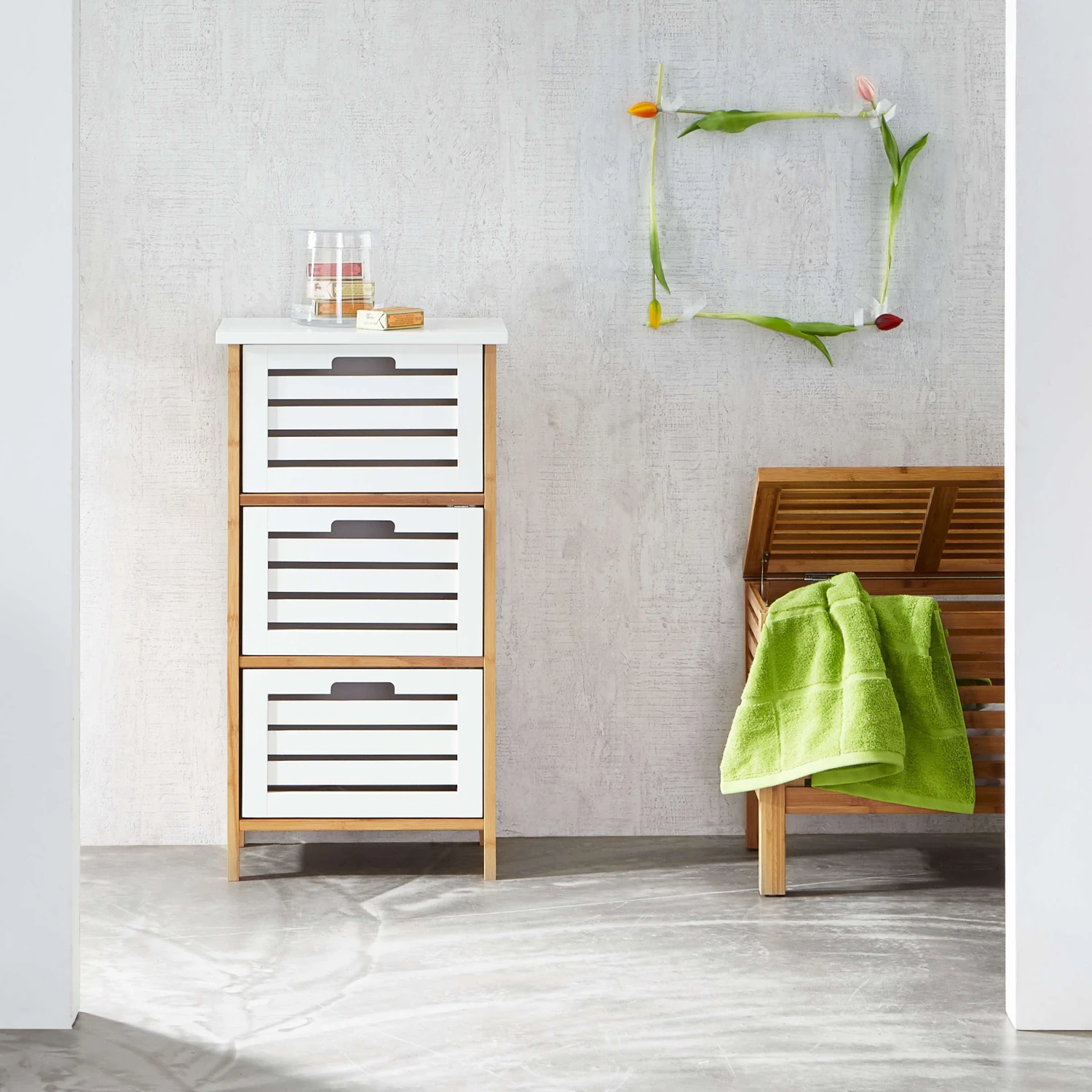 WHITE SANDS Regal-Schrank Mit Türen 4 WHITE SANDS Regal-Schrank Mit Türen – Bild 2