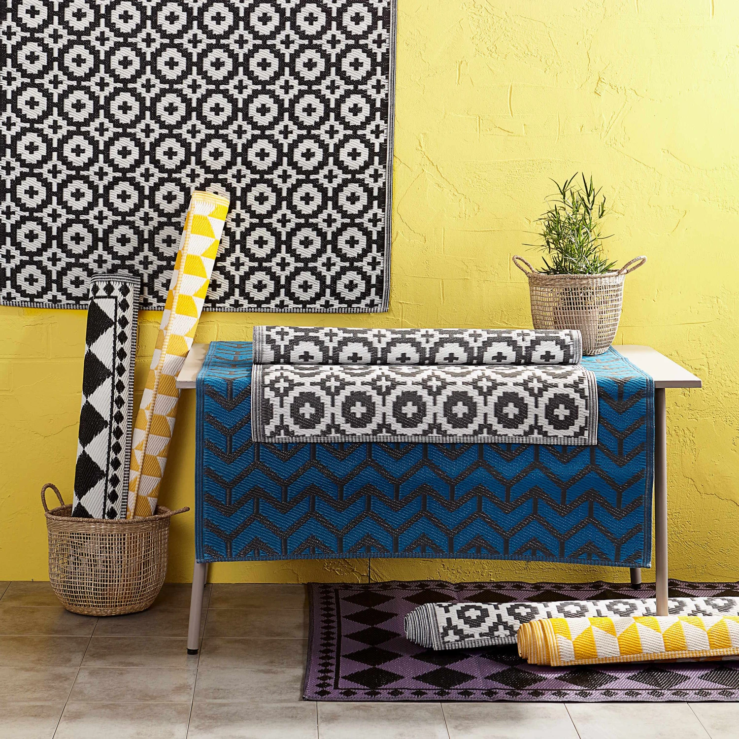 COLOUR CLASH In- & Outdoor-Teppich Mosaik L 150 X B 90cm 21 COLOUR CLASH In- & Outdoor-Teppich Mosaik L 150 X B 90cm – Bild 19