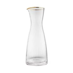 GOLDEN TWENTIES Karaffe Mit Goldrand Und Rillen 1l -Butlers 10216983 2