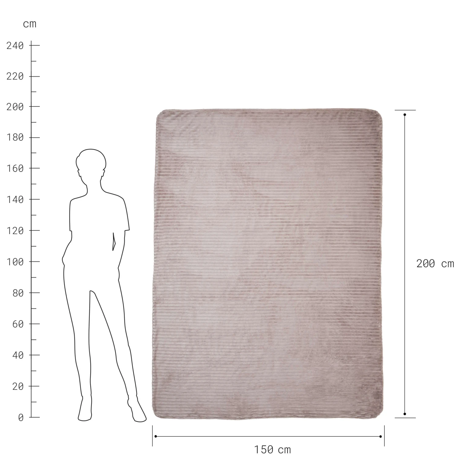 LORD OF CORD Decke Geschoren L 200 X B 150cm 8 LORD OF CORD Decke Geschoren L 200 X B 150cm – Bild 6