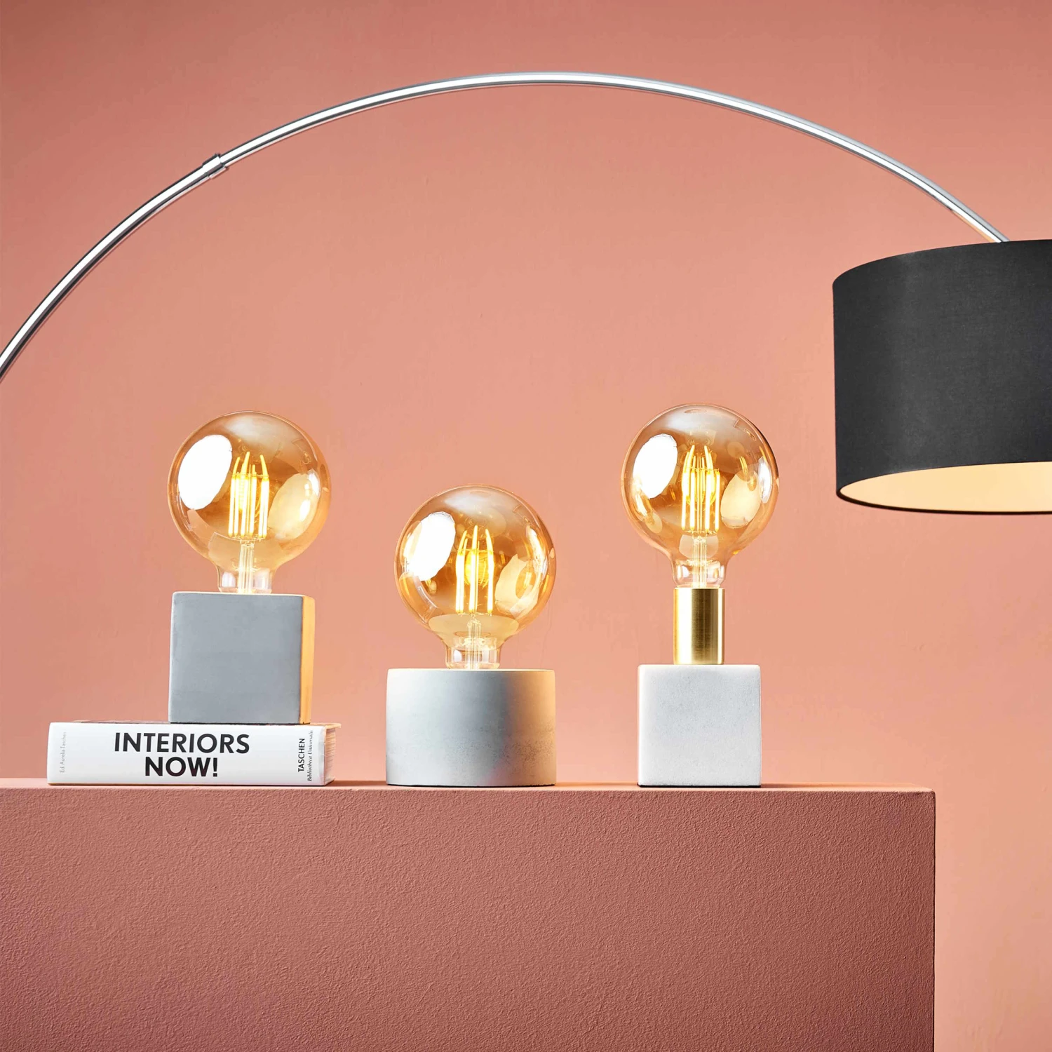 STILO Tischleuchte Mit Betonfuß 10x10 Cm 9 STILO Tischleuchte Mit Betonfuß 10x10 Cm – Bild 7