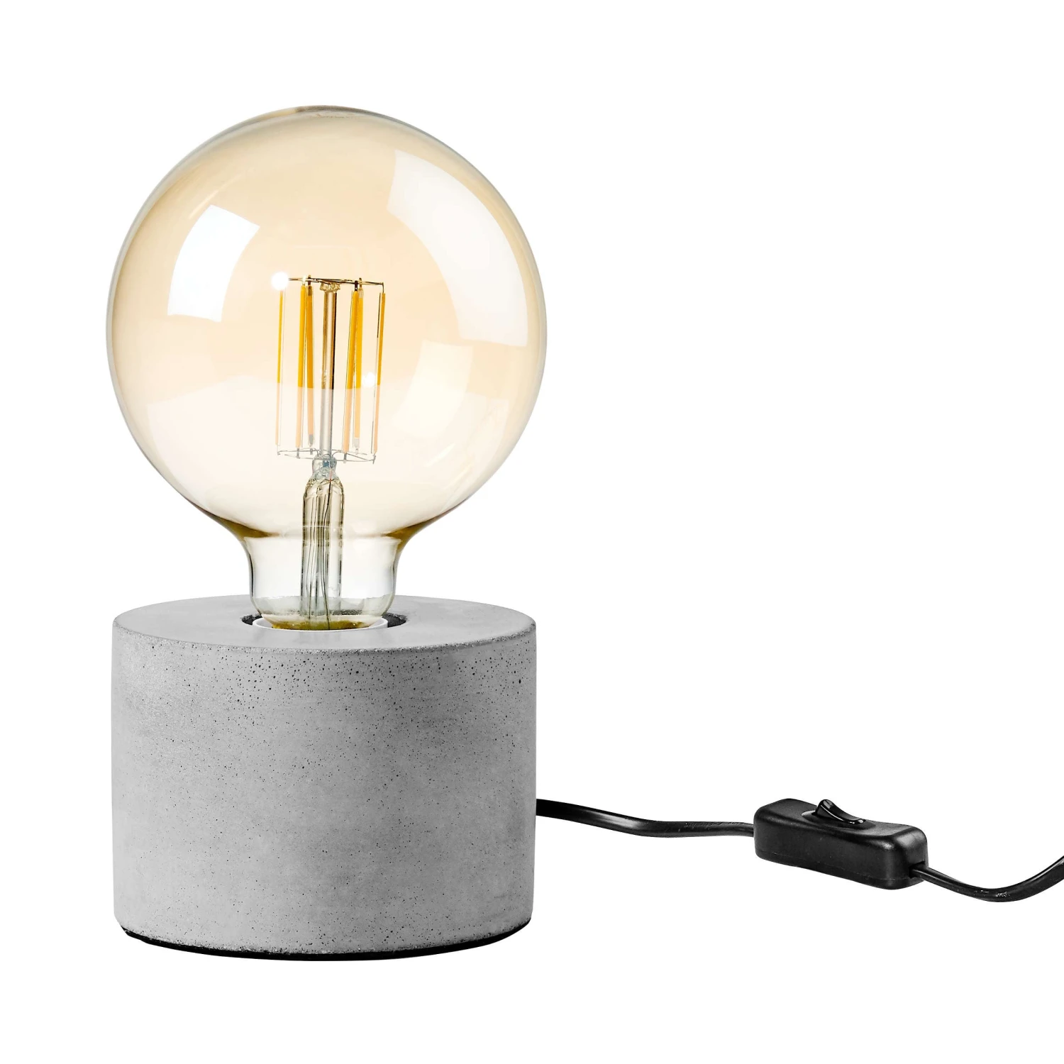 STILO Tischleuchte Mit Betonfuß Ø 13 Cm 3 STILO Tischleuchte Mit Betonfuß Ø 13 Cm