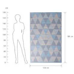 COLOUR CLASH In- & Outdoorteppich Dreiecke L 180 X B 120cm -Butlers 10219372 2