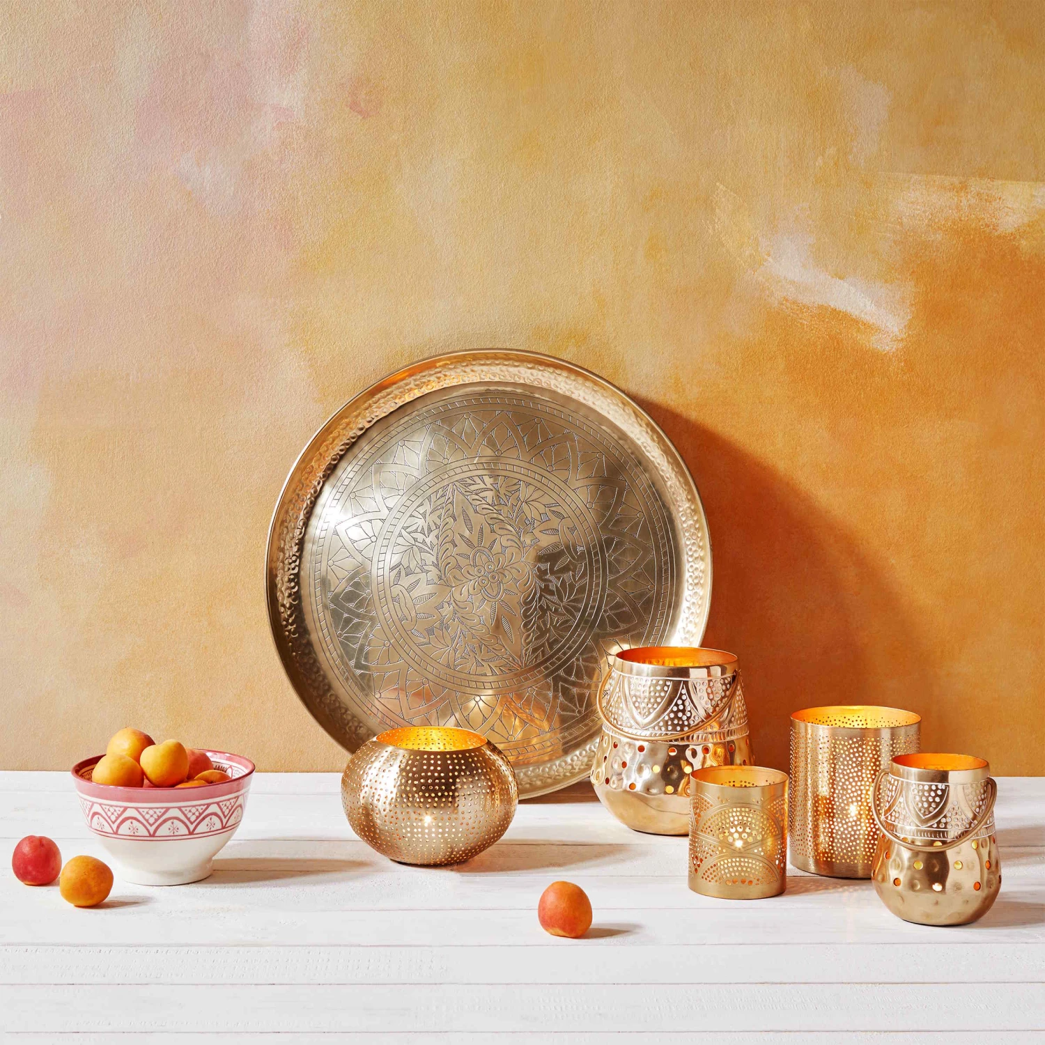 ORIENTAL LOUNGE Deko Tablett Glänzend Ø 45 Cm 8 ORIENTAL LOUNGE Deko Tablett Glänzend Ø 45 Cm – Bild 6