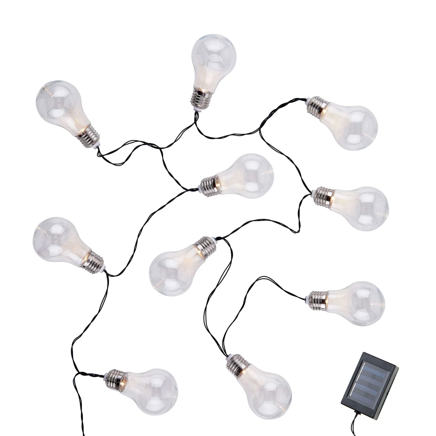 SUNLIGHT Lichterkette Solar Mit 10 Glühbirnen 5 SUNLIGHT Lichterkette Solar Mit 10 Glühbirnen – Bild 3