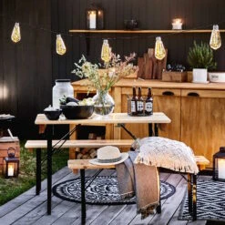 BULB LIGHTS LED Lichterkette Mit Naturseil 10 Lichter Und Stecker 10 BULB LIGHTS LED Lichterkette Mit Naturseil 10 Lichter Und Stecker -Butlers 10220250 3