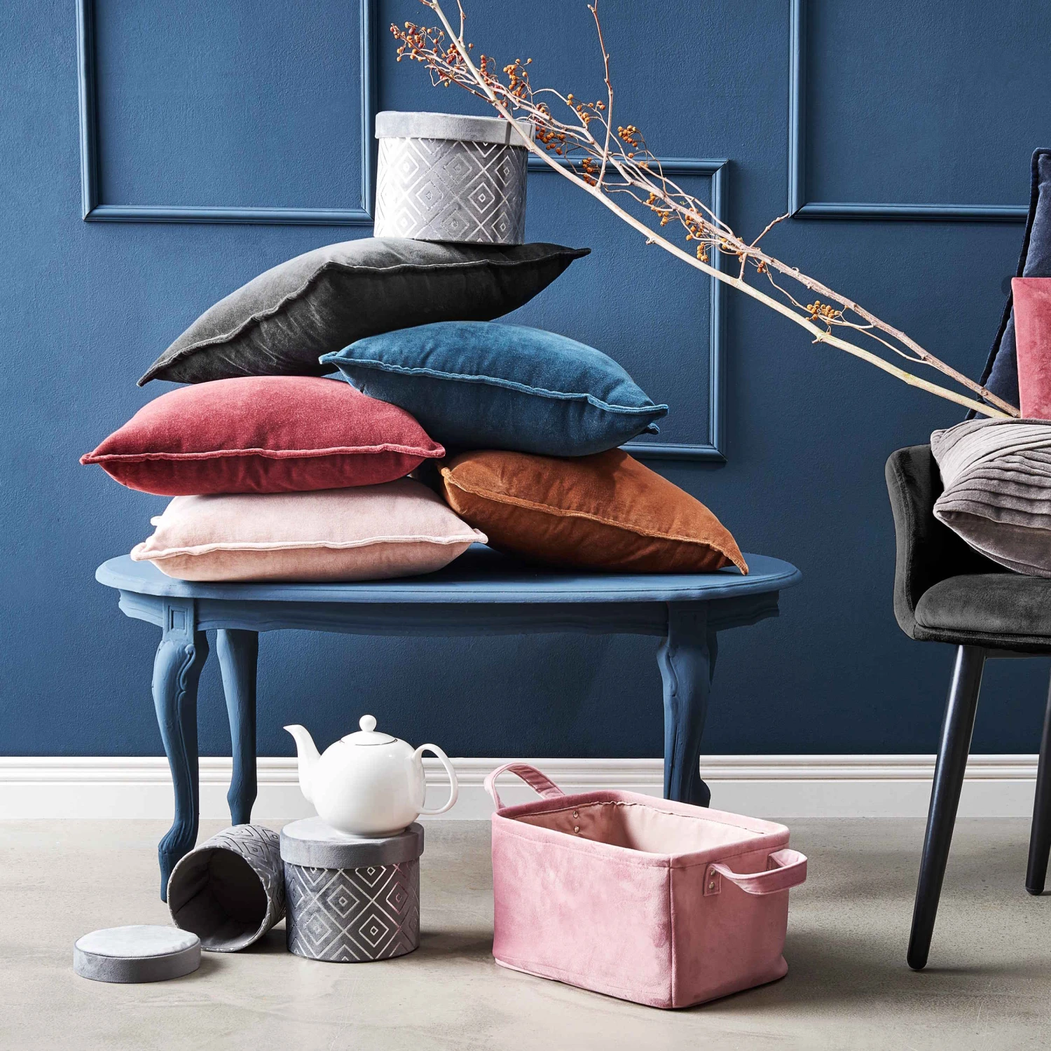 COTTON VELVET Kissen L 45 X B 45cm 22 COTTON VELVET Kissen L 45 X B 45cm – Bild 20