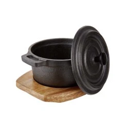 HOT IRON Mini-Serviertopf Mit Holzuntersetzer L 14 X B 11cm -Butlers 10220998 4