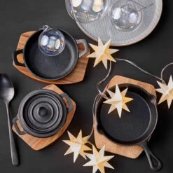 HOT IRON Mini-Serviertopf Mit Holzuntersetzer L 14 X B 11cm -Butlers 10220998 6