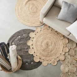 ALL NATURE Hanf-Teppich Ø110cm -Butlers 10221289 7