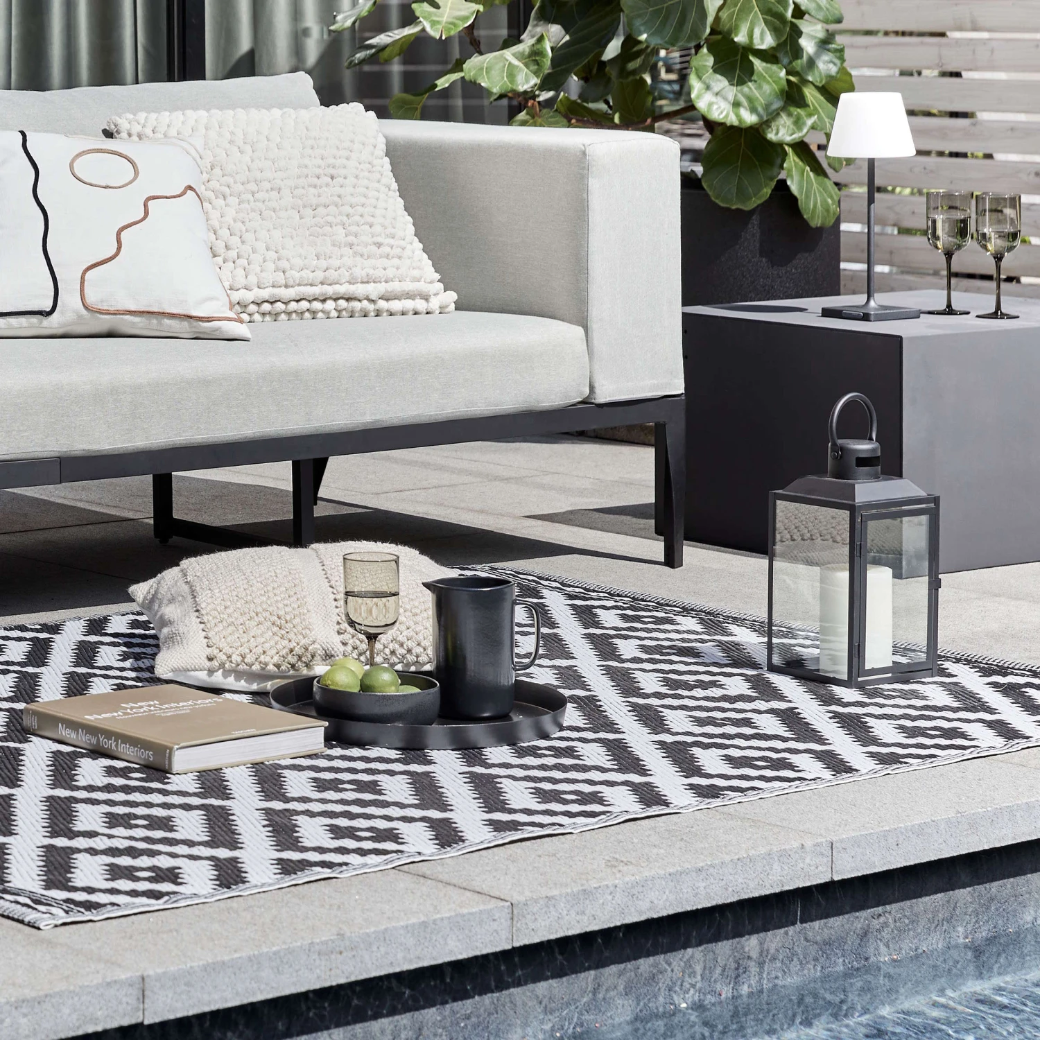 COLOUR CLASH In- & Outdoor-Teppich Ethno Rauten L 150 X B 90cm 4 COLOUR CLASH In- & Outdoor-Teppich Ethno Rauten L 150 X B 90cm – Bild 2