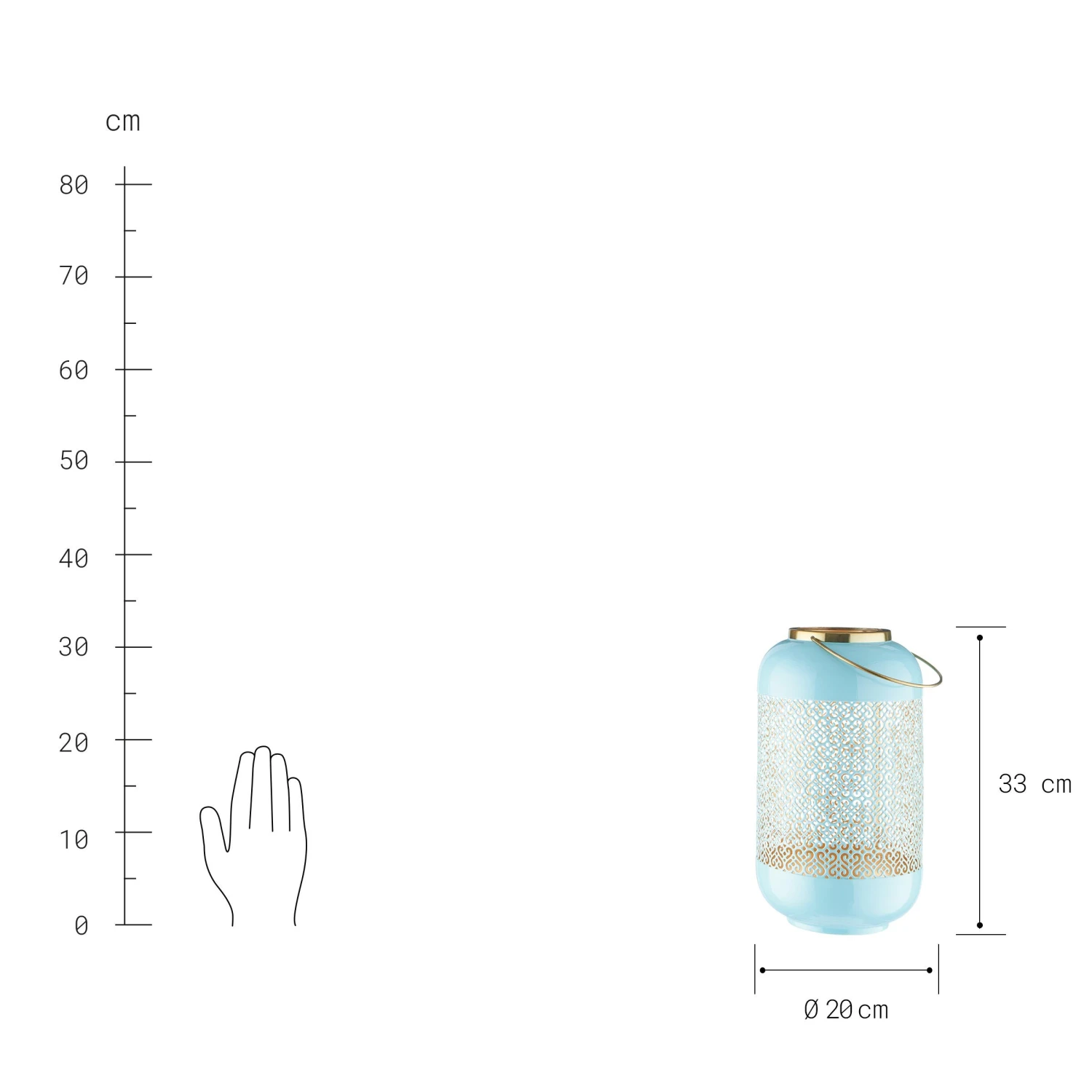 EMILIE Laterne Höhe 33cm 7 EMILIE Laterne Höhe 33cm – Bild 5