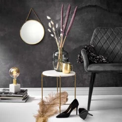 MARBLE Beistelltisch Mit Marmorplatte -Butlers 10222673 3