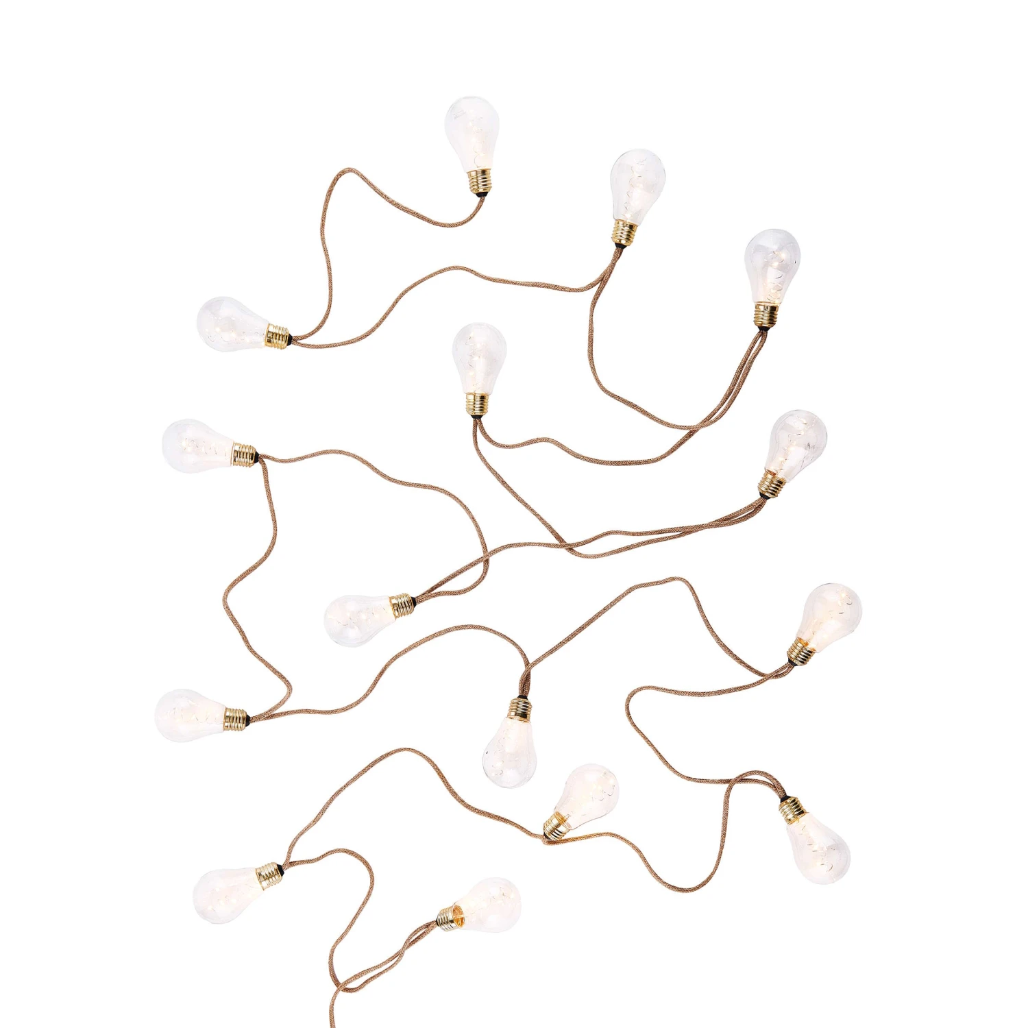 BULB LIGHTS LED Lichterkette Mit Naturseil 15 Lichter Und Stecker 5 BULB LIGHTS LED Lichterkette Mit Naturseil 15 Lichter Und Stecker – Bild 3
