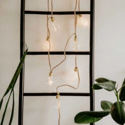 BULB LIGHTS LED Lichterkette Mit Naturseil 15 Lichter Und Stecker 14 BULB LIGHTS LED Lichterkette Mit Naturseil 15 Lichter Und Stecker -Butlers 10222834 5