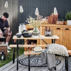 MACRAMÉ Kissen ZickZack L 45 X B 45cm -Butlers 10222953 5