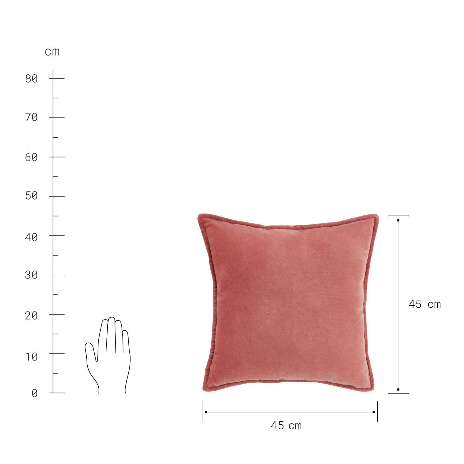 COTTON VELVET Kissen L 45 X B 45cm 11 COTTON VELVET Kissen L 45 X B 45cm – Bild 9