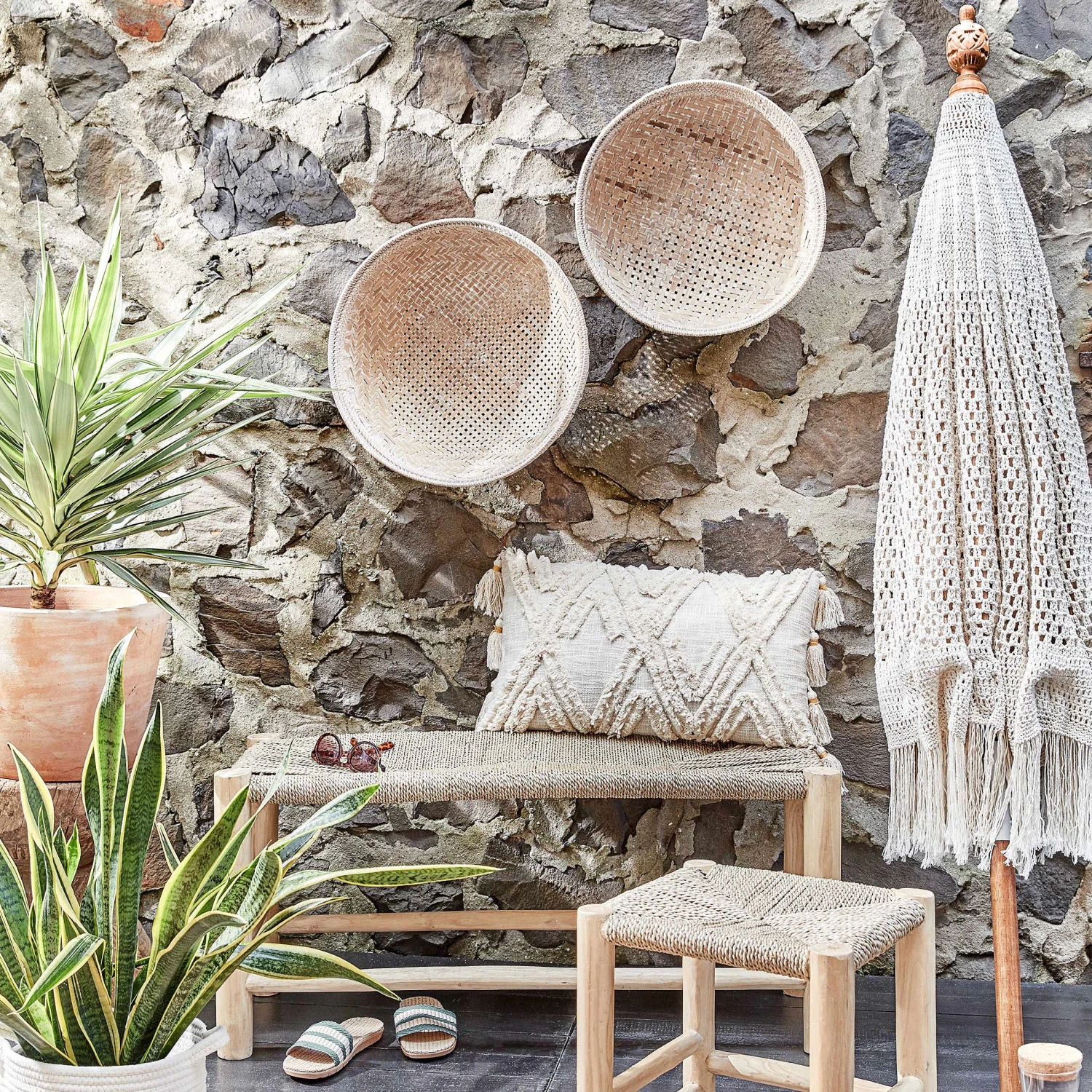 EASY ETHNO Kissen Mit Tassel L 60 X B 35cm 4 EASY ETHNO Kissen Mit Tassel L 60 X B 35cm – Bild 2