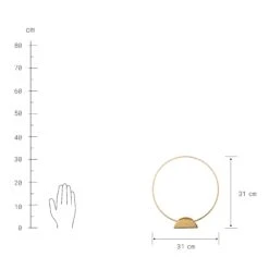 LUNA Kerzenhalter Messing Ø31cm -Butlers 10223432 3
