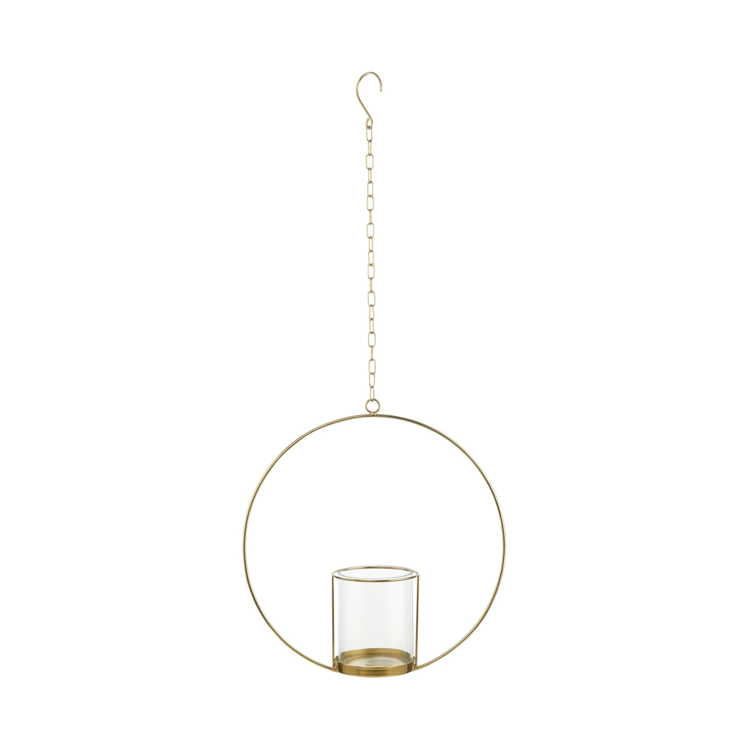 LUNA Hängedeko-Ring Mit Glaseinsatz Ø40cm 3 LUNA Hängedeko-Ring Mit Glaseinsatz Ø40cm