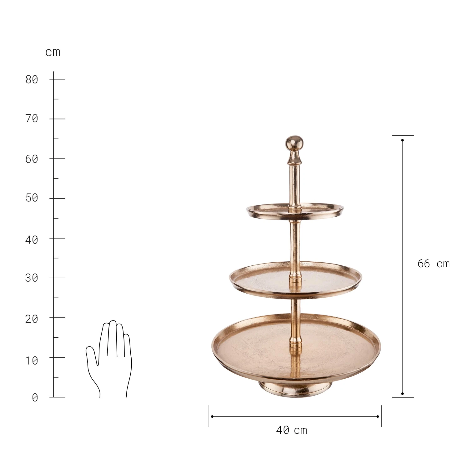 BANQUET Etagere 3-stufig Höhe 66cm 6 BANQUET Etagere 3-stufig Höhe 66cm – Bild 4