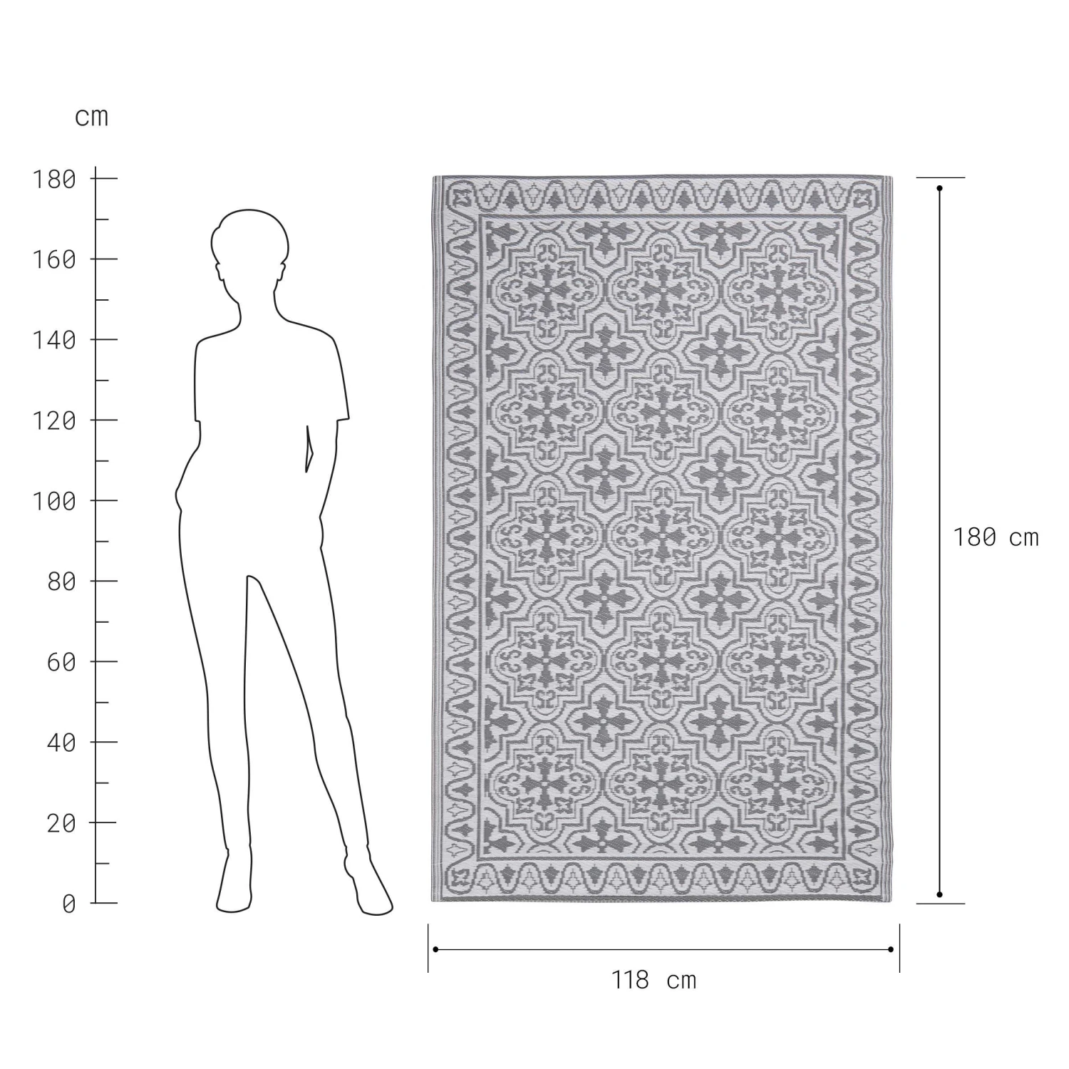 COLOUR CLASH In- & Outdoor-Teppich Kacheln L 180 X B 118cm 5 COLOUR CLASH In- & Outdoor-Teppich Kacheln L 180 X B 118cm – Bild 3