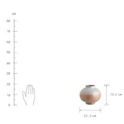 LIVIA Kugelvase Höhe 20cm -Butlers 10224358 2