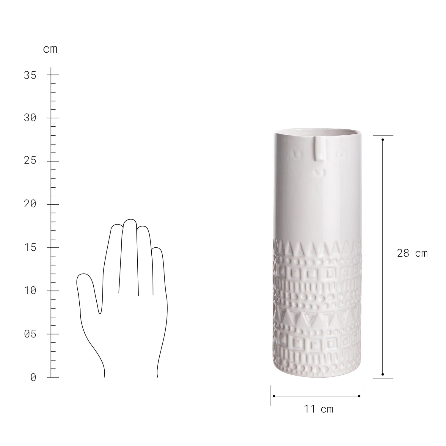 ARTIST Deko-Vase Mit Gesicht Höhe 28cm 4 ARTIST Deko-Vase Mit Gesicht Höhe 28cm – Bild 3