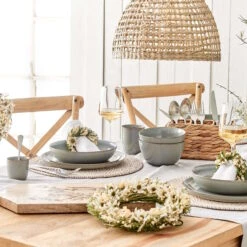 FLOWER MARKET Trockenblumenkranz Bleache Ø25cm -Butlers 10224619 6