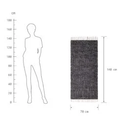 ETHNO LODGE Läufer Rauten L 140 X B 70cm -Butlers 10224687 2