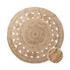 ALL NATURE Hanf-Teppich Mit Lochmuster Ø150cm -Butlers 10224747