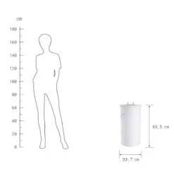 ZINC Mülltonne 'Oskar' 40l -Butlers 10224860 3