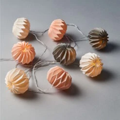 HANAMI LED-Lampions 8 Lichter Mit USB-Batteriefach