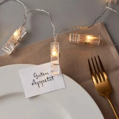 CLIP ART LED-Klammern 10 Lichter Mit USB-Batteriefach -Butlers 10224974 6