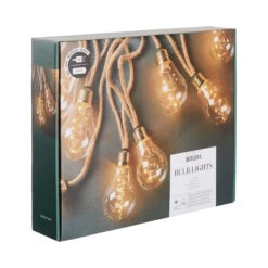 BULB LIGHTS LED-Lichterkette 10 Lichter Mit Naturseil & USB-Batteriefach -Butlers 10224976 2