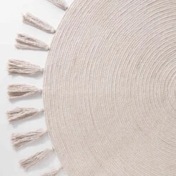 ALL NATURE Teppich Mit Quasten Ø110cm 12 ALL NATURE Teppich Mit Quasten Ø110cm -Butlers 10225334 4