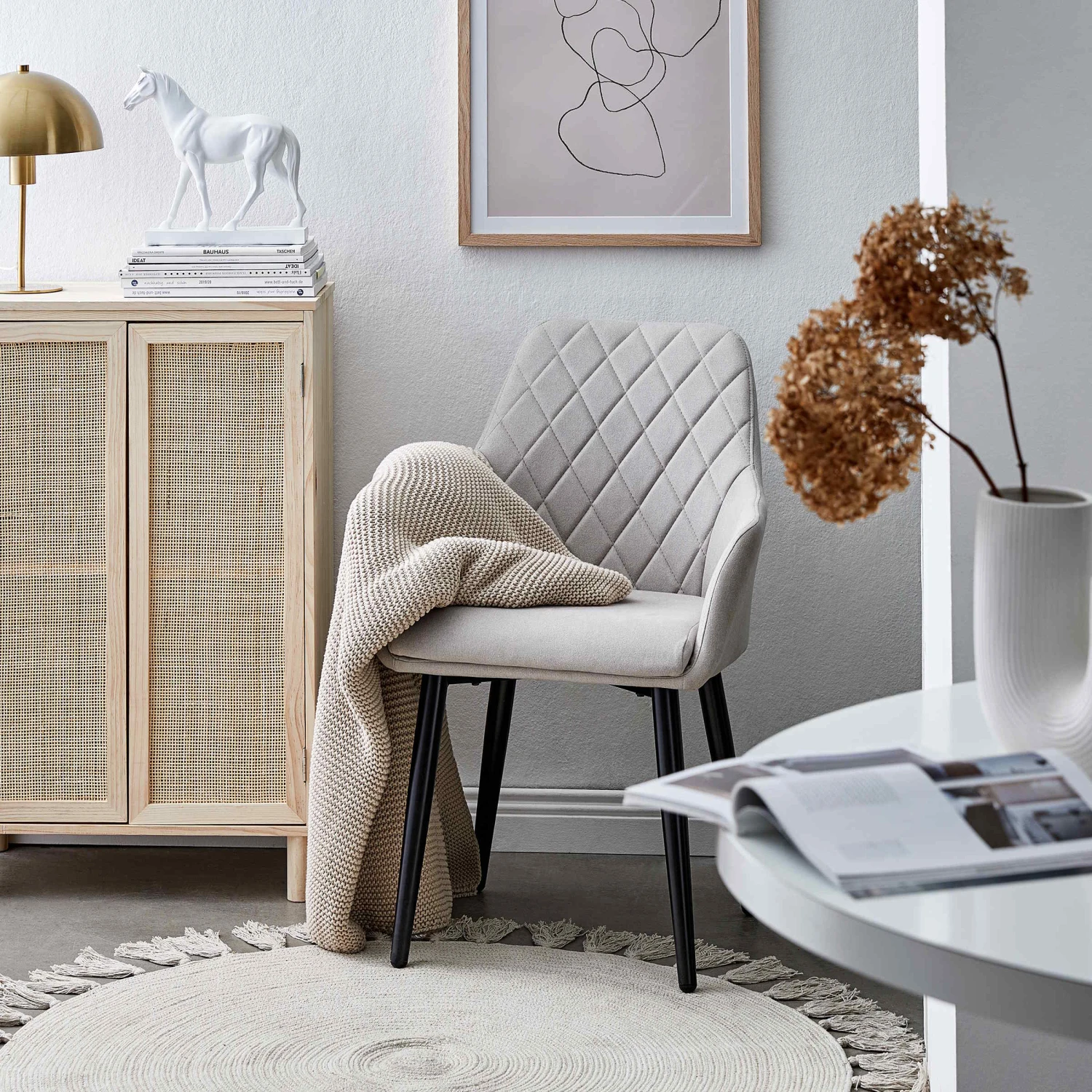 ALL NATURE Teppich Mit Quasten Ø110cm 8 ALL NATURE Teppich Mit Quasten Ø110cm – Bild 6