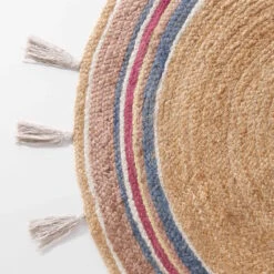 ALL NATURE Teppich Rainbow Mit Quasten Ø110cm 11 ALL NATURE Teppich Rainbow Mit Quasten Ø110cm -Butlers 10225335 4