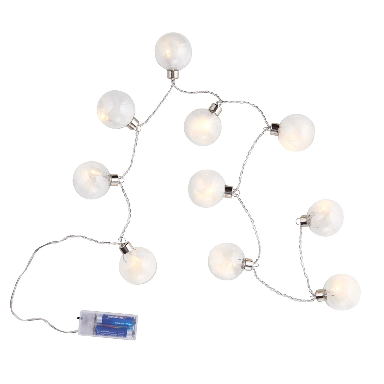 FEATHERS LED-Lichterkette 10 Glaskugeln Mit Federn & USB-Batteriefach 6 FEATHERS LED-Lichterkette 10 Glaskugeln Mit Federn & USB-Batteriefach – Bild 4