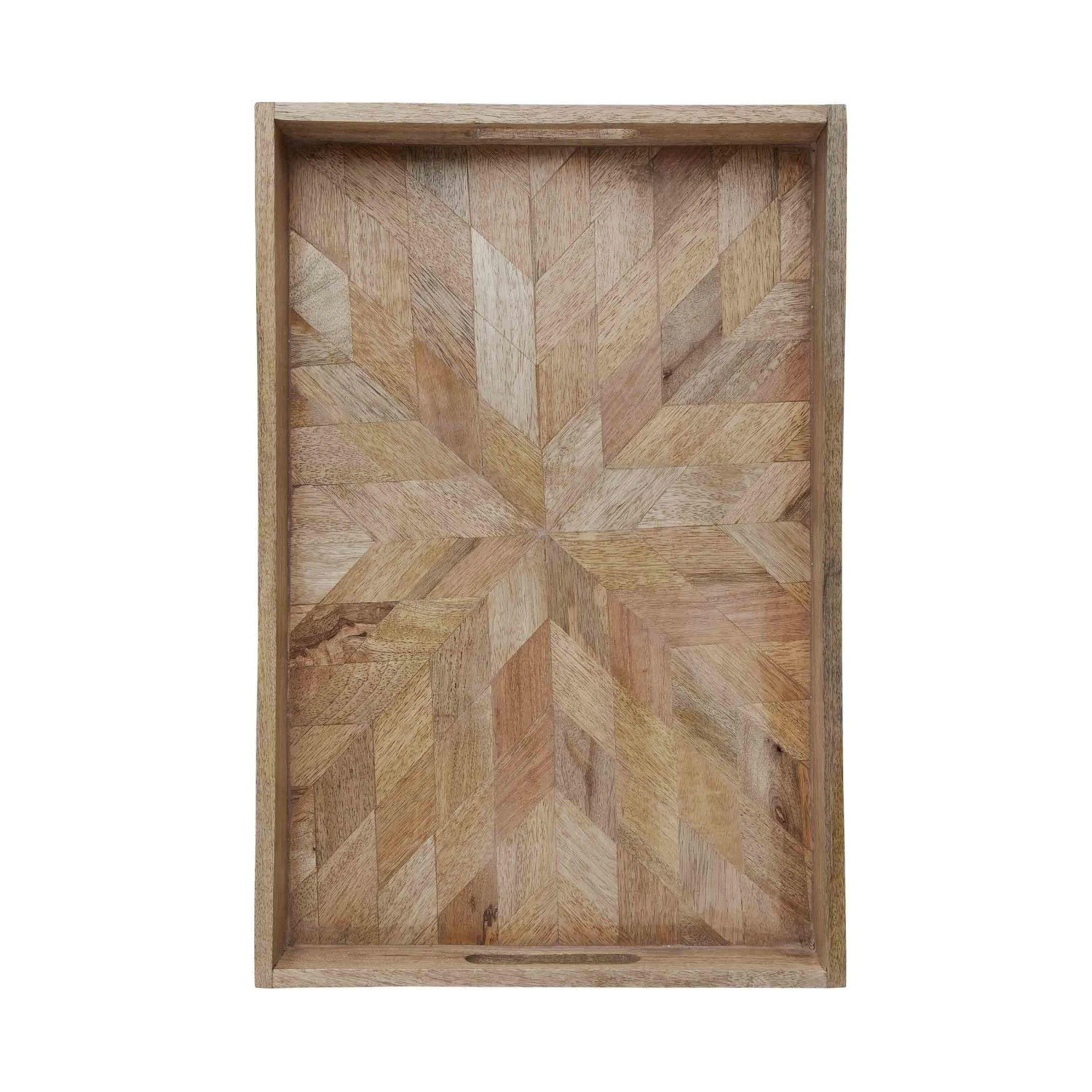 MANGO DAYS Deko-Tablett Mit Intarsienmuster L 46 X B 31cm 6 MANGO DAYS Deko-Tablett Mit Intarsienmuster L 46 X B 31cm – Bild 4