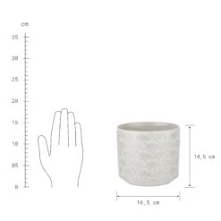 BLOOMY Blumentopf Ø17cm -Butlers 10226120 2