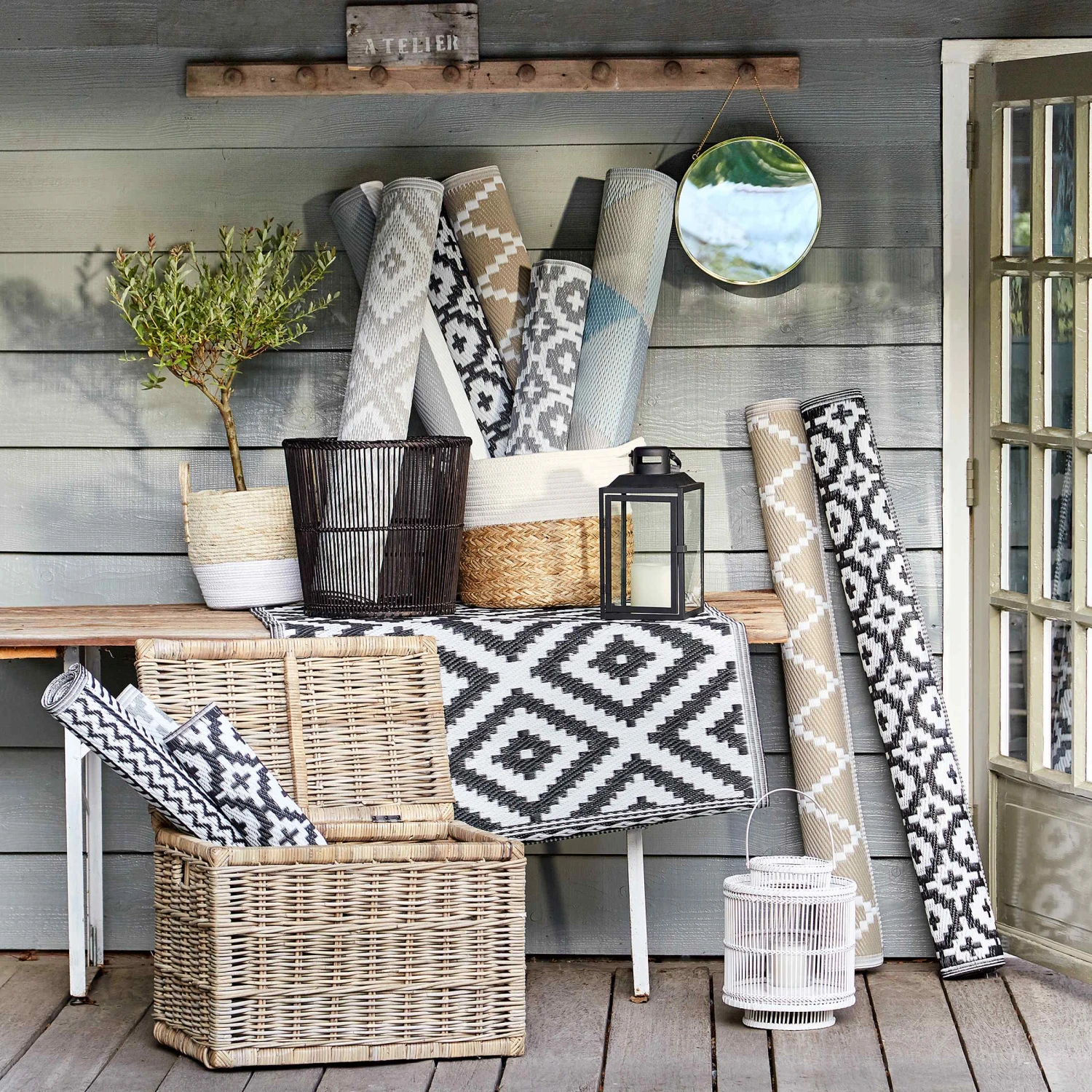 COLOUR CLASH In- & Outdoor-Teppich Mosaik L 200 X B 150cm 4 COLOUR CLASH In- & Outdoor-Teppich Mosaik L 200 X B 150cm – Bild 2