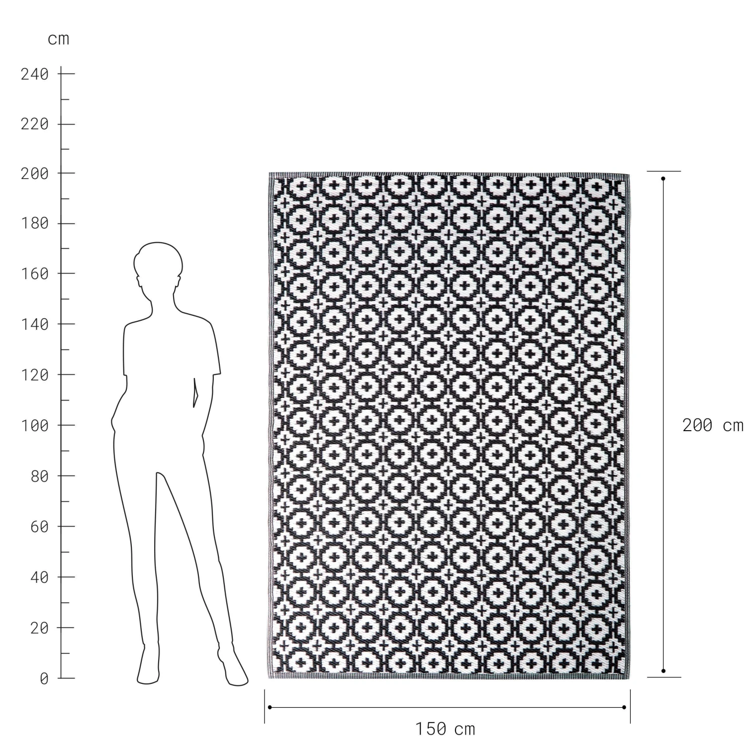 COLOUR CLASH In- & Outdoor-Teppich Mosaik L 200 X B 150cm 5 COLOUR CLASH In- & Outdoor-Teppich Mosaik L 200 X B 150cm – Bild 3
