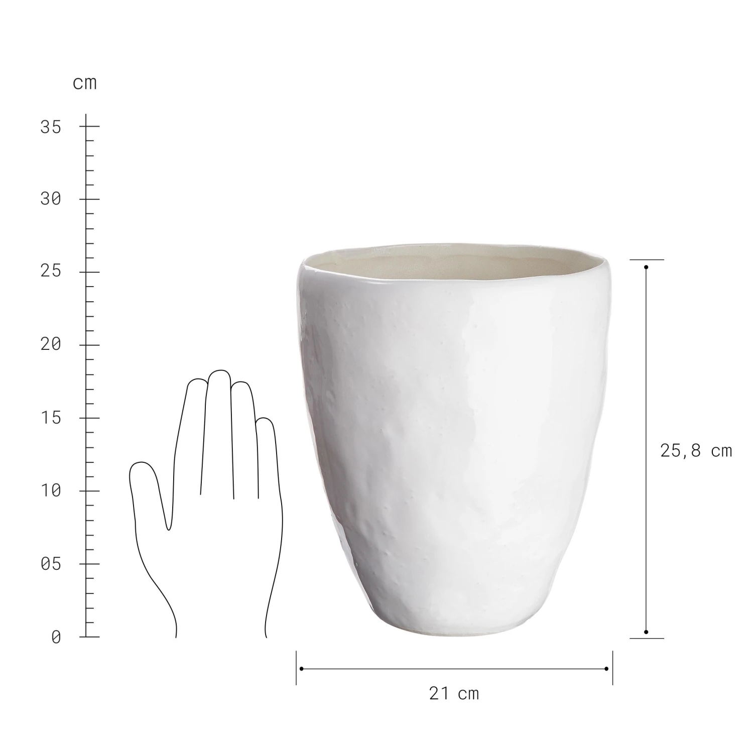 BRIDGET Vase Höhe 26cm 5 BRIDGET Vase Höhe 26cm – Bild 3