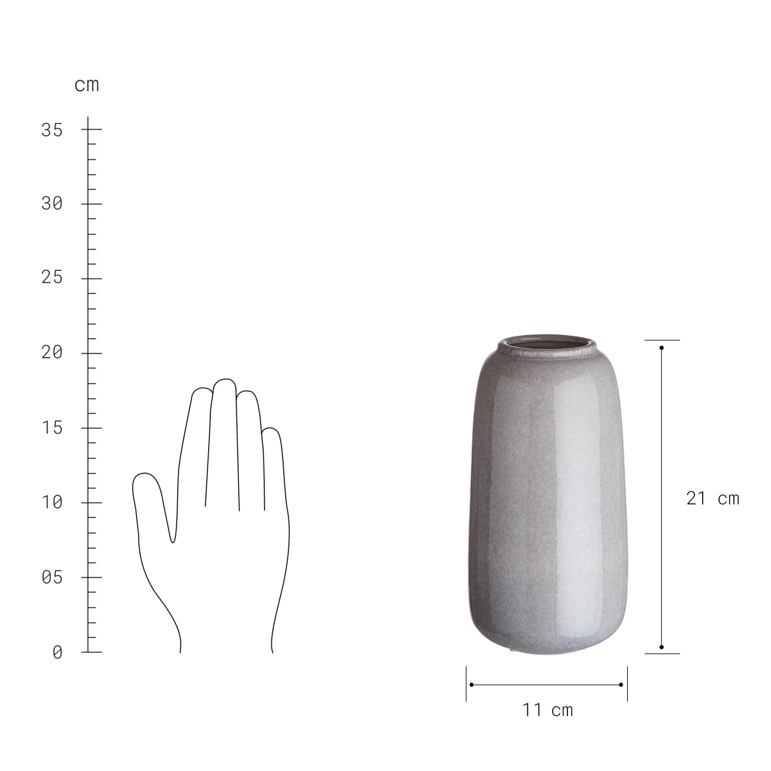 LOU Vase Höhe 21cm 5 LOU Vase Höhe 21cm – Bild 3