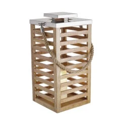 SHORE Laterne Mangoholz Höhe 65cm 9 SHORE Laterne Mangoholz Höhe 65cm -Butlers 10226269 2