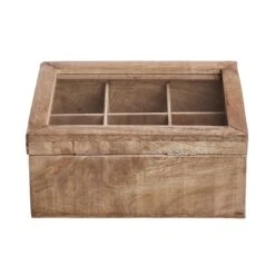 TEA TIME Teebox Mit Blumen-Lasergravur L 23 X B 18cm -Butlers 10226513 4