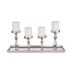 BANQUET Tablett Mit 4 Kerzenhaltern L 52 X B 15cm 11 BANQUET Tablett Mit 4 Kerzenhaltern L 52 X B 15cm -Butlers 10226874 4