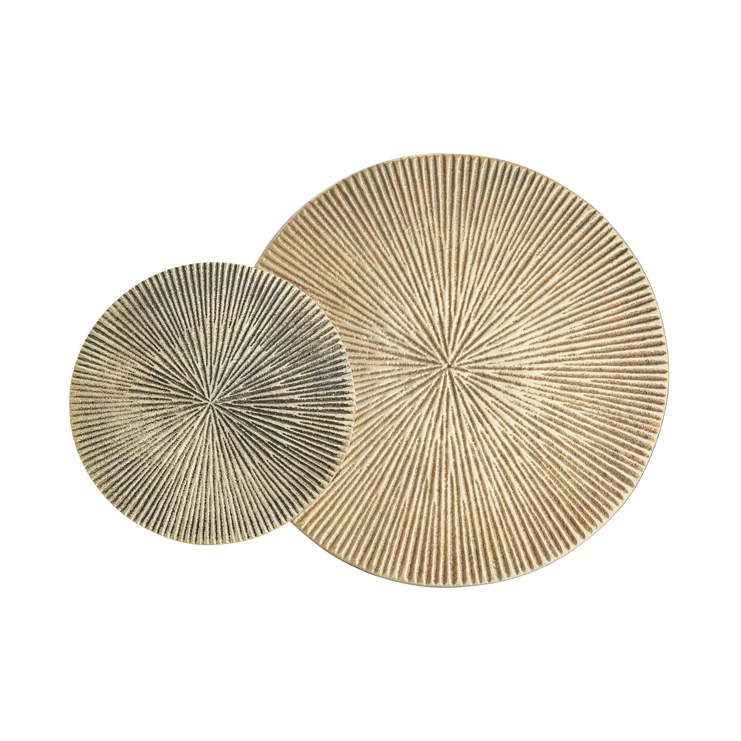 DISC Deko-Teller Mit Rillen Ø20cm 6 DISC Deko-Teller Mit Rillen Ø20cm – Bild 4